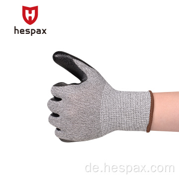 Hespax OEM Custom Working Gripped Industrial Nitril Gloves